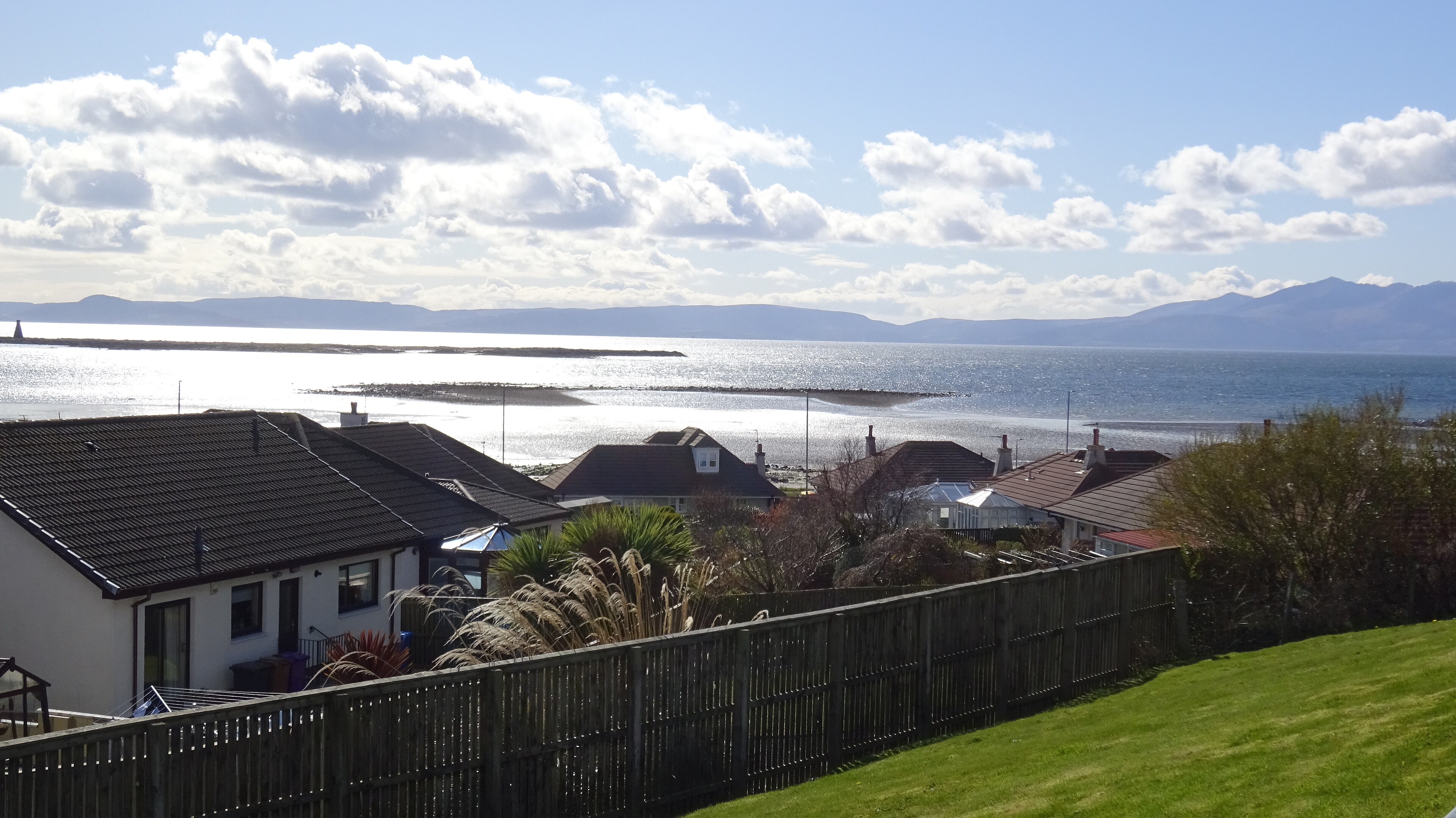 The Isle of Arran and Horse Isle seen from Montfode, Ardrossan.
